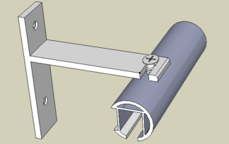 Drapery Travers rod powder coated