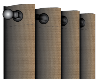 Sunbrella Shadow Outdoor Grommet Drape