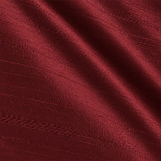 Faux Silk Dupioni – Burgundy F-7056 Folded Swatch