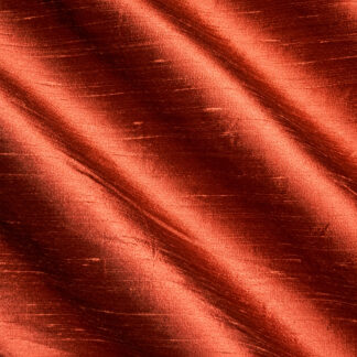 Faux Silk Dupioni – Terracota F-7040 Folded Swatch