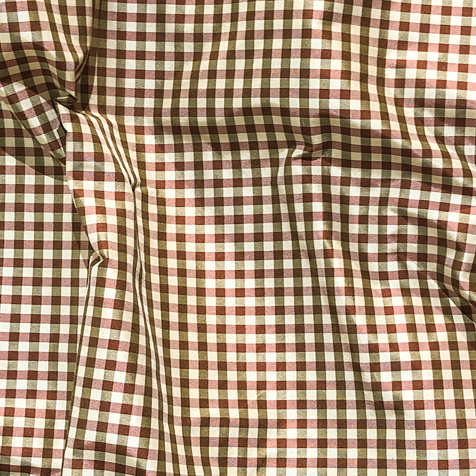 Brown 037 Silk Taffeta Plaids & Stripes
