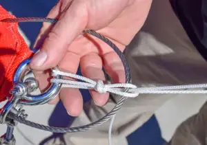 Loop the rope around the D Ring