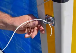 Loop the rope through the attachment point
