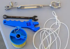 Tools to secure and Tighten a Turnbuckle