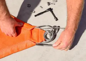 Feed other Cable End into pocket