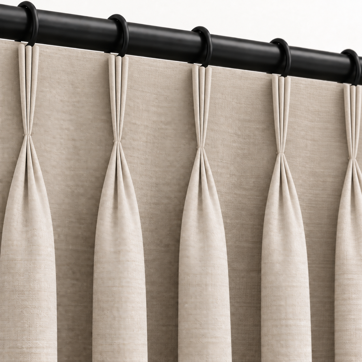 Two-finger French pleat