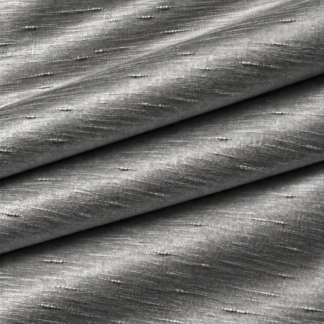 Pewter handloom silk Dupioni fabric PF-SD00