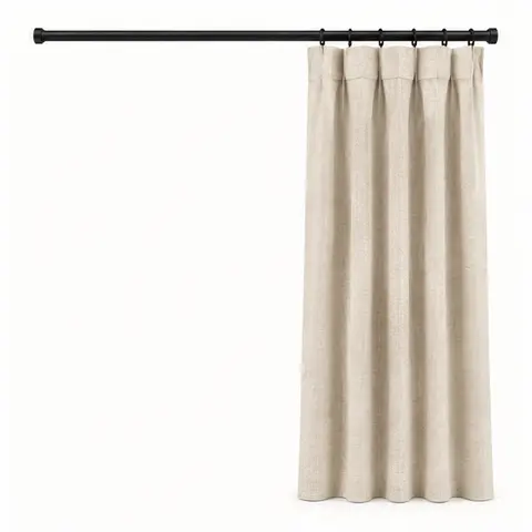Single drapery panel stacked right