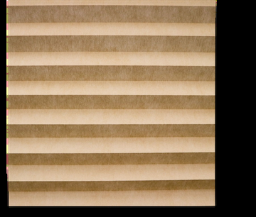 Fawn adhesive pleated fabric swatch