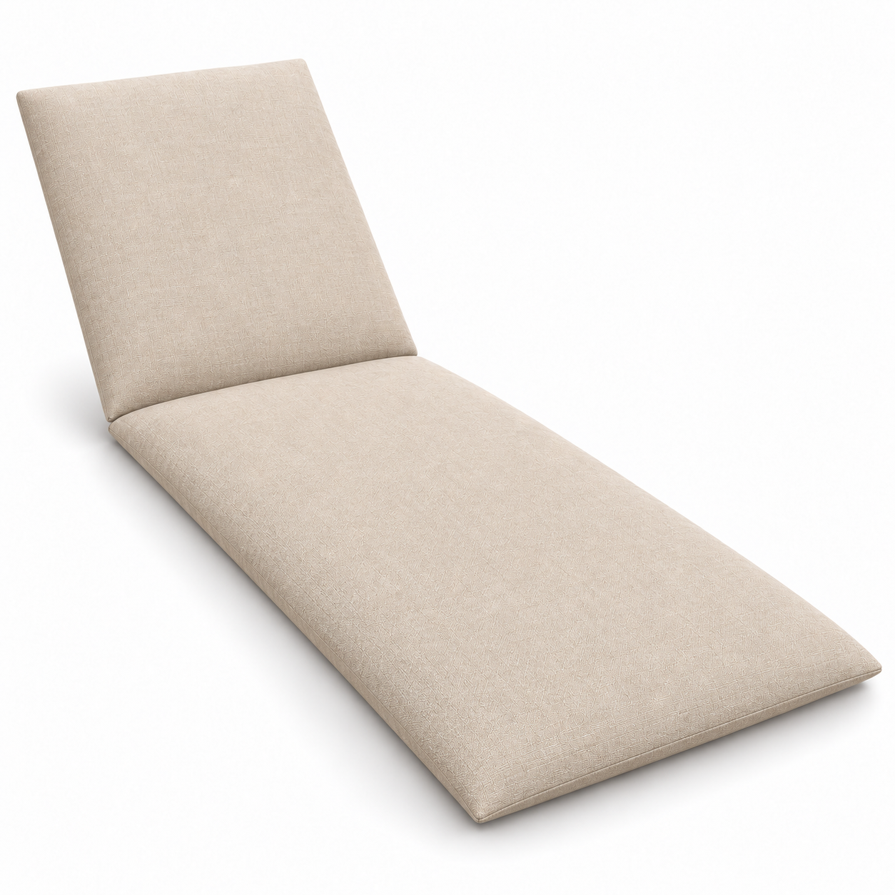 Beige 2-section chaise knife edge illustration