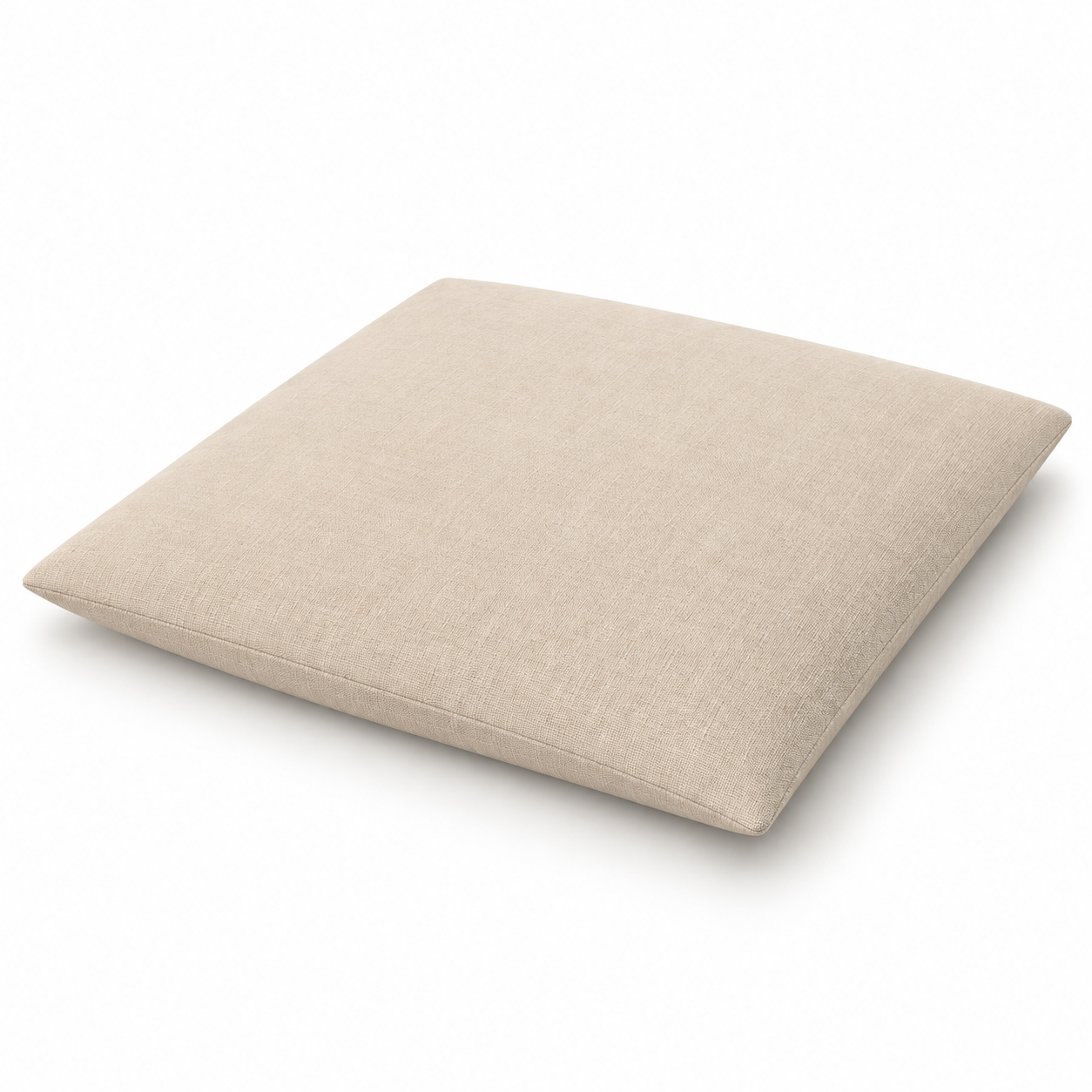 Beige knife edge cushion illustration