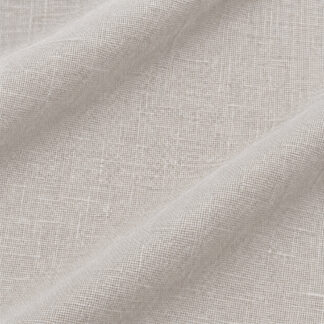 EGGSHELL Palm Beach pure flax linen showing fine matte weave and soft folds