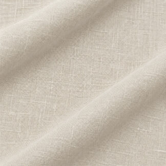 IVORY Palm Beach pure flax linen showing fine matte weave and soft folds