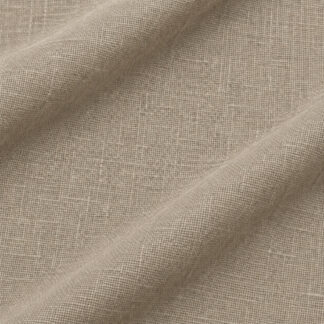 NATURAL Palm Beach Linen fabric with soft folds and flax texture