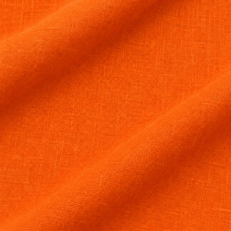 NEON ORANGE Palm Beach Linen fabric with soft folds and flax texture