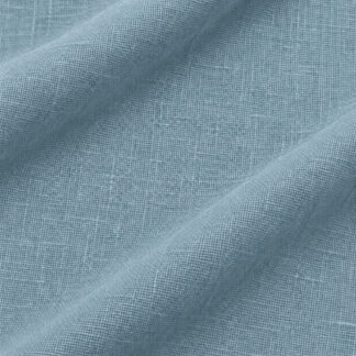 PALE BLUE Palm Beach pure flax linen showing fine matte weave and soft folds