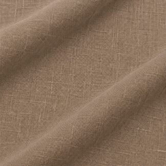 TAUPE Palm Beach pure flax linen showing fine matte weave and soft folds