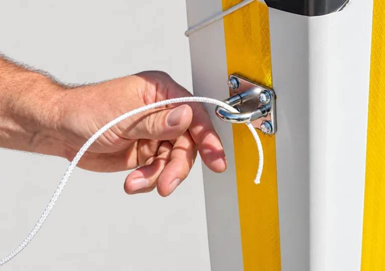 Loop the rope through the attachment point