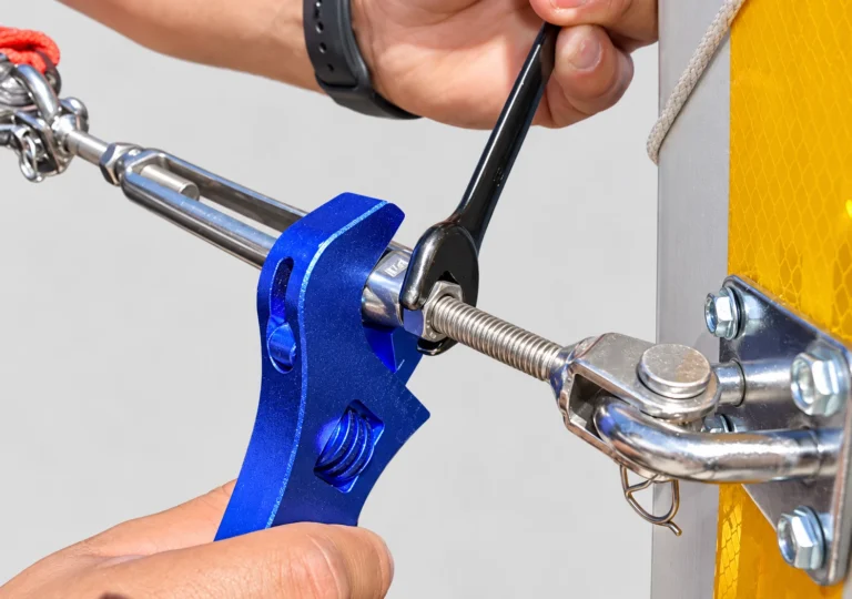 Secure the Lock Nuts with Two Wrenches