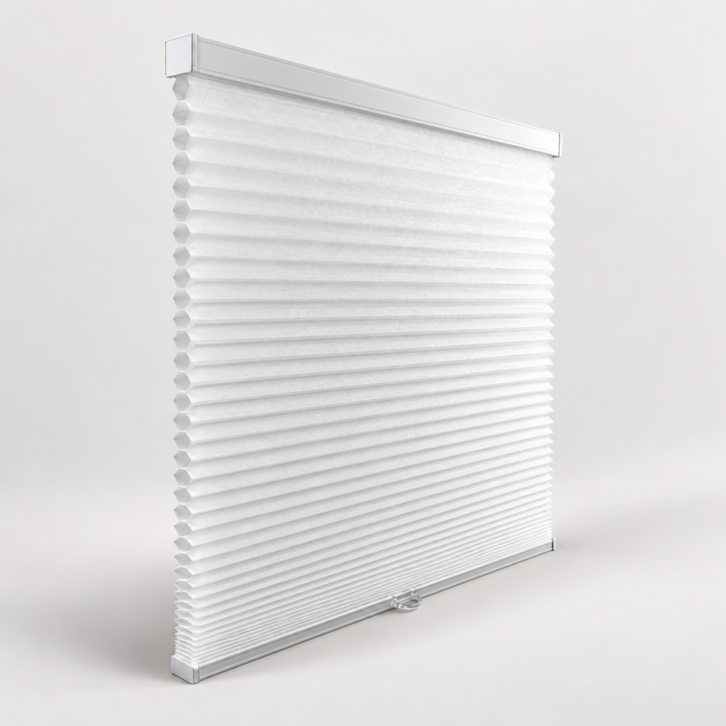 Simply Cordless shade with fabric and operating details