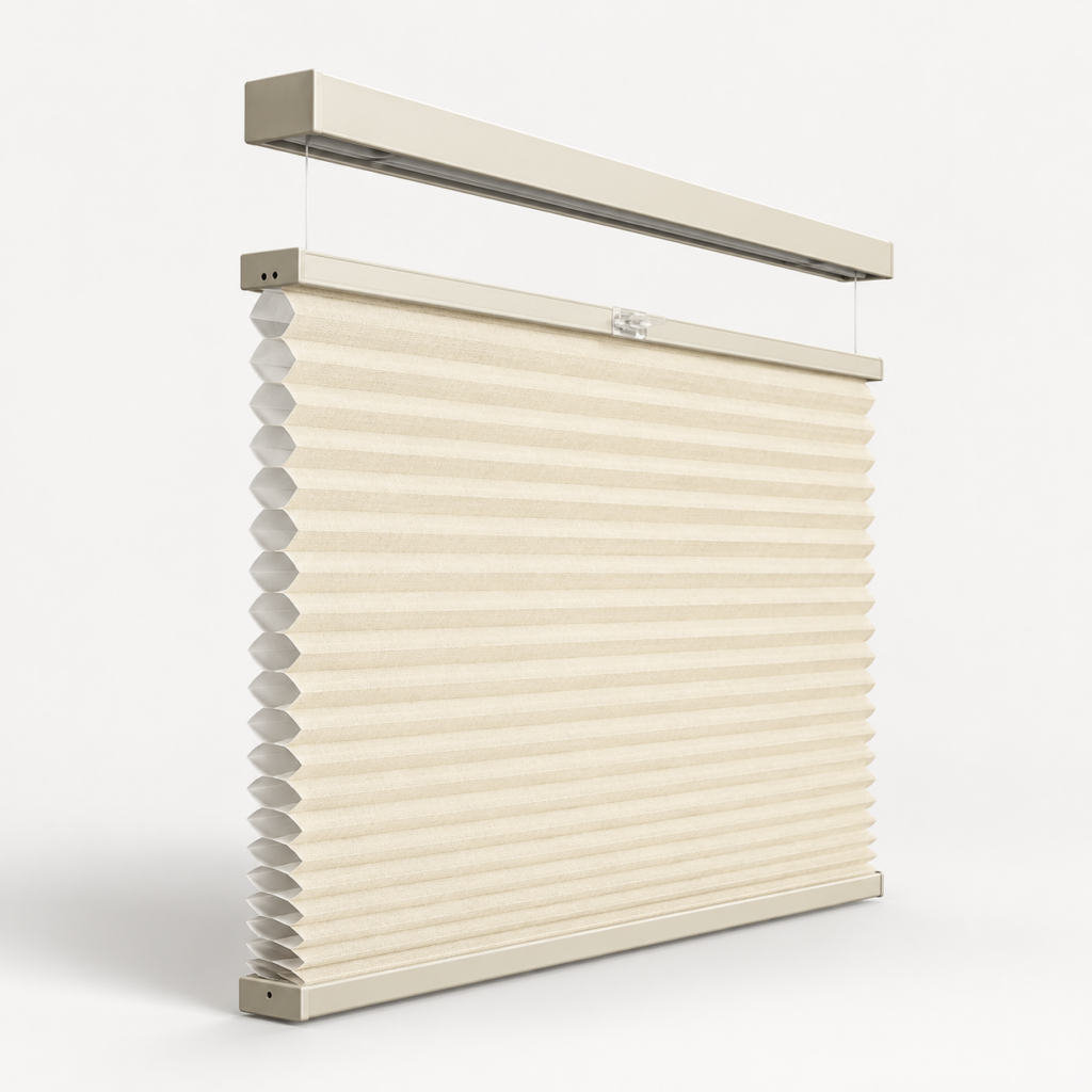 Simply Cordless Top Down Bottom Up shade with fabric and operating details