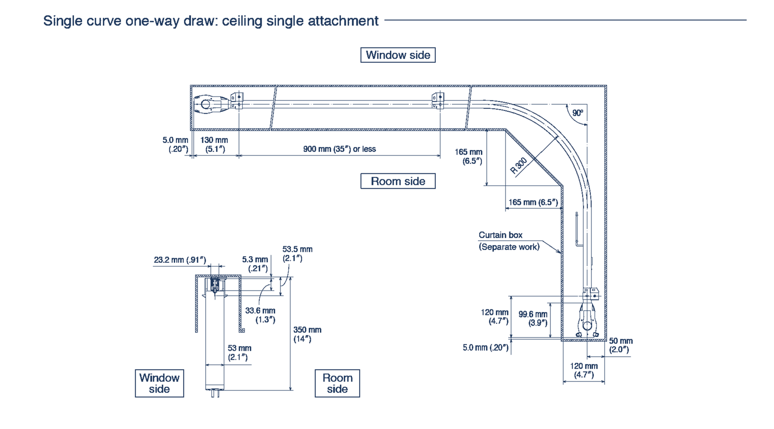 Curved Motorized Tracks